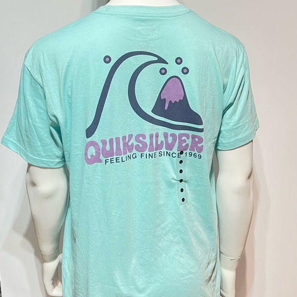 Quiksilver Mellow Tone Mod Woven men L T-shirt new NWT - Picture 4 of 12